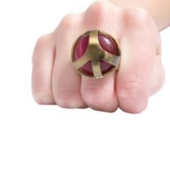Low Luv x Erin Wasson Jewelry - Low Luv by Erin Wasson Peace Red Cat Eye Ring